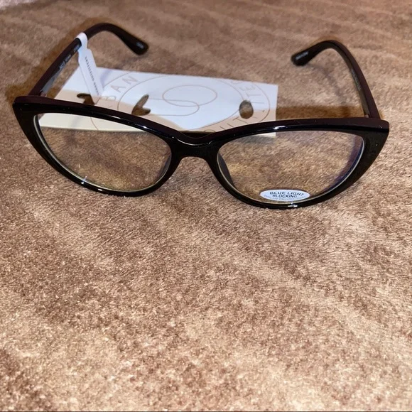 New Urban Outfitters Blue Light Glasses Black Cat Eye with tag - Picture 3 of 4